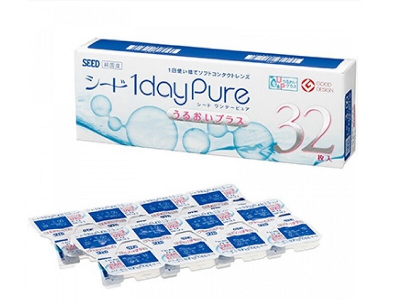 Seed 1 day Pure Moisture Daily Disposable Contact lens 32 Pcs/box Seed 1 Day Pure Moisture 每日更換式隱形眼鏡 每盒32片