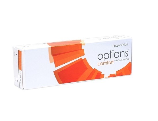 CooperVision OPTIONS Comfort 1-Day Multi-focal Contact Lens 30 pcs/box CooperVision OPTIONS Comfort 1-Day Multi每日拋棄漸進式多焦點隱形眼鏡 每盒30片.