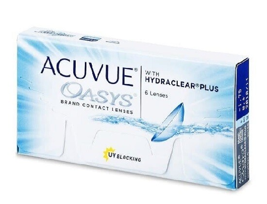 ACUVUE® Oasys 2 Weeks replacement 6 Pcs/Box.   每兩星期拋棄式高透氧隱形眼鏡 每盒6片