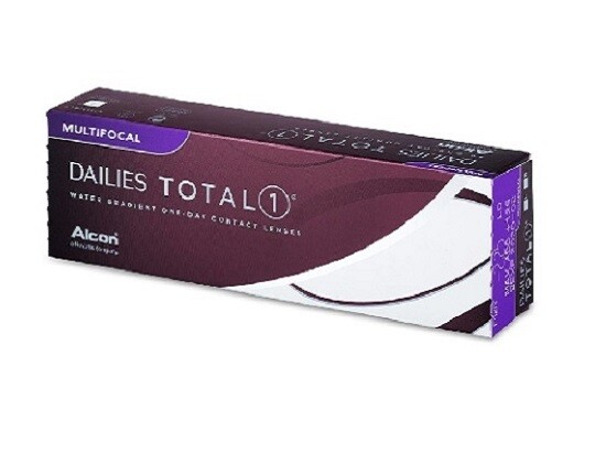 Alcon Dailies Total 1®Multifocal Lens for Presbyopia 30Pcs/Box/.   Alcon Dailies Total 1®每日更換式高透​氧​漸進多焦點隱形眼鏡. 每盒30片.