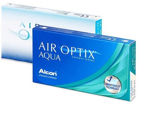 Alcon® AirOptix® Aqua Monthly Replacement Soft Contact Lens  6Pcs/Box.  Alcon® AirOptix® Aqua 每月​更換式高透​氧隱形眼鏡 每盒6片​.