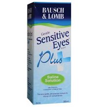 Bausch + Lomb Sensitive Eyes Saline Solution for Rinsing Soft and hard Contact Lens.  x4 boxes  博士倫沖洗鏡片用生理鹽水 x4盒​