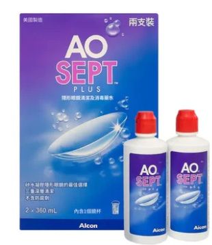 Alcon AO Sept Plus 隱形眼鏡護理雙氧水護理系統 兩支裝