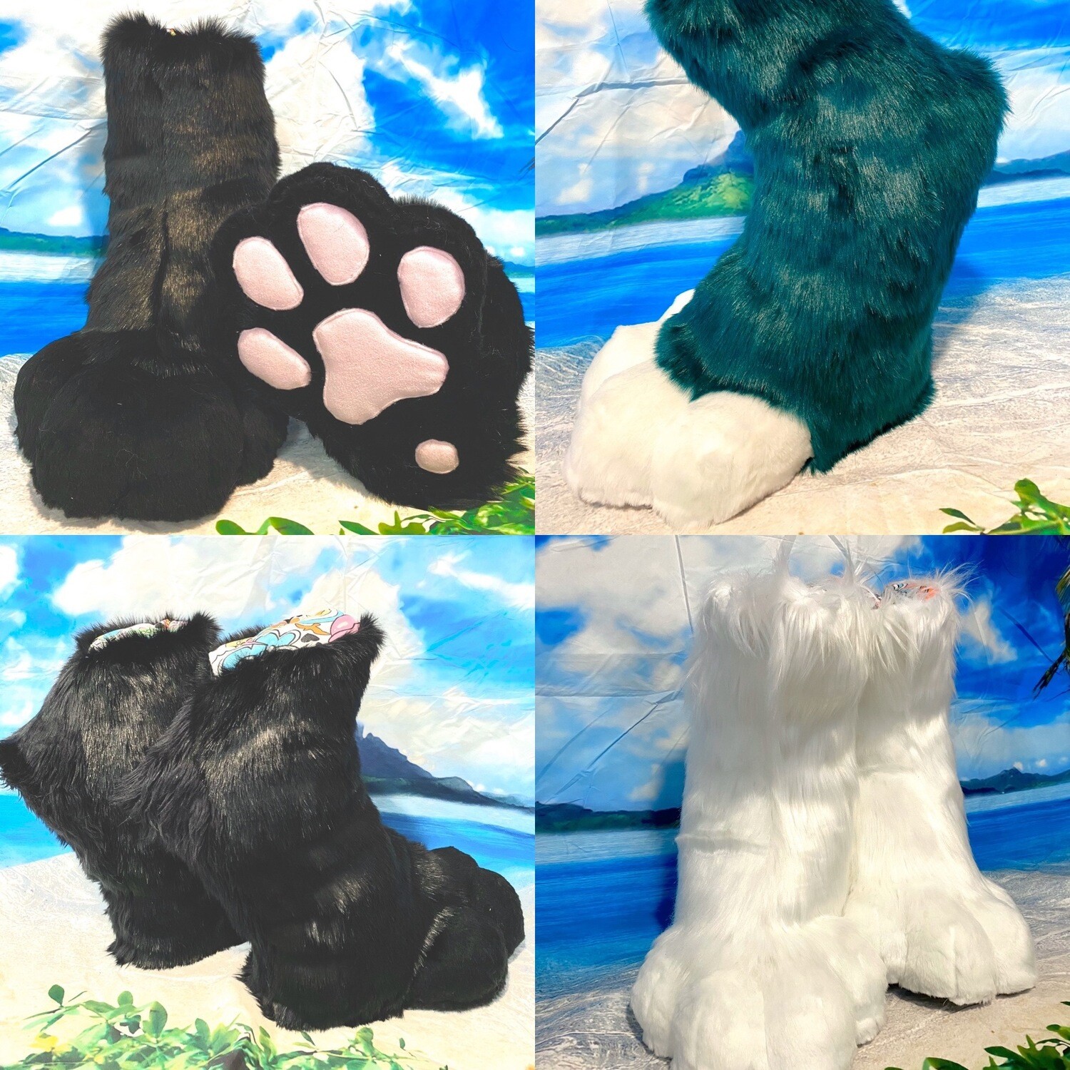 Digi Feet Paw Boots Fursuit Cosplay