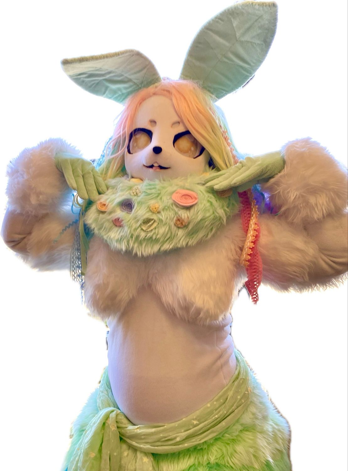 Pastel Succulent Rabbit Premade
