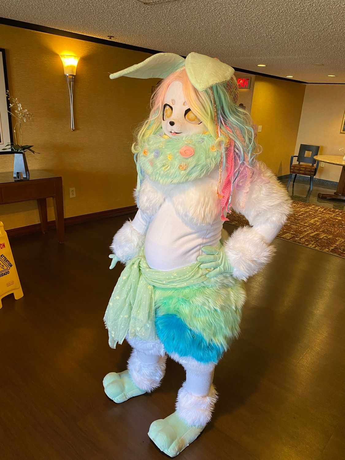 Pastel Succulent Rabbit Premade