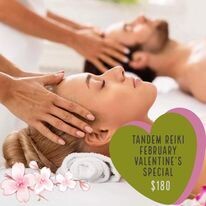 "SWEET SURRENDER"- Couples Tandem Reiki Package ( or one person with 2 healers)-FEBRUARY HEALING SESSION SPECIAL!!