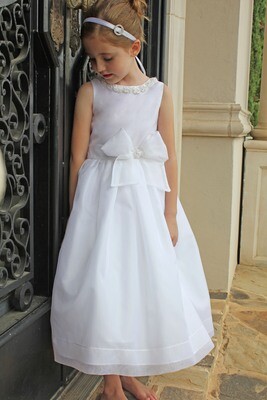 Silk Organza Dress with Trim - Style 4954T