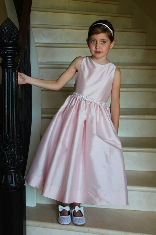 Taffeta Dress with Sparkle Trim - Style 4975T