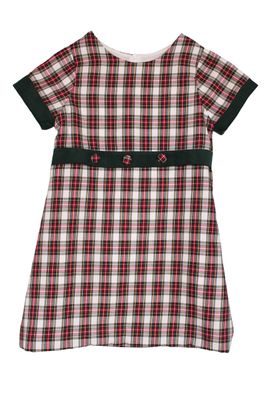 Plaid Aline with Green Corduroy - Size 7