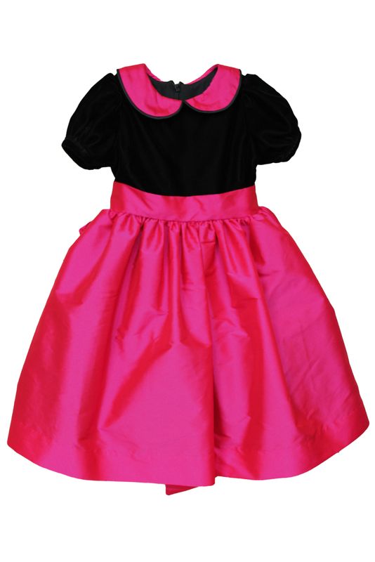 Velvet and Taffeta Dress - size 3T, 4T