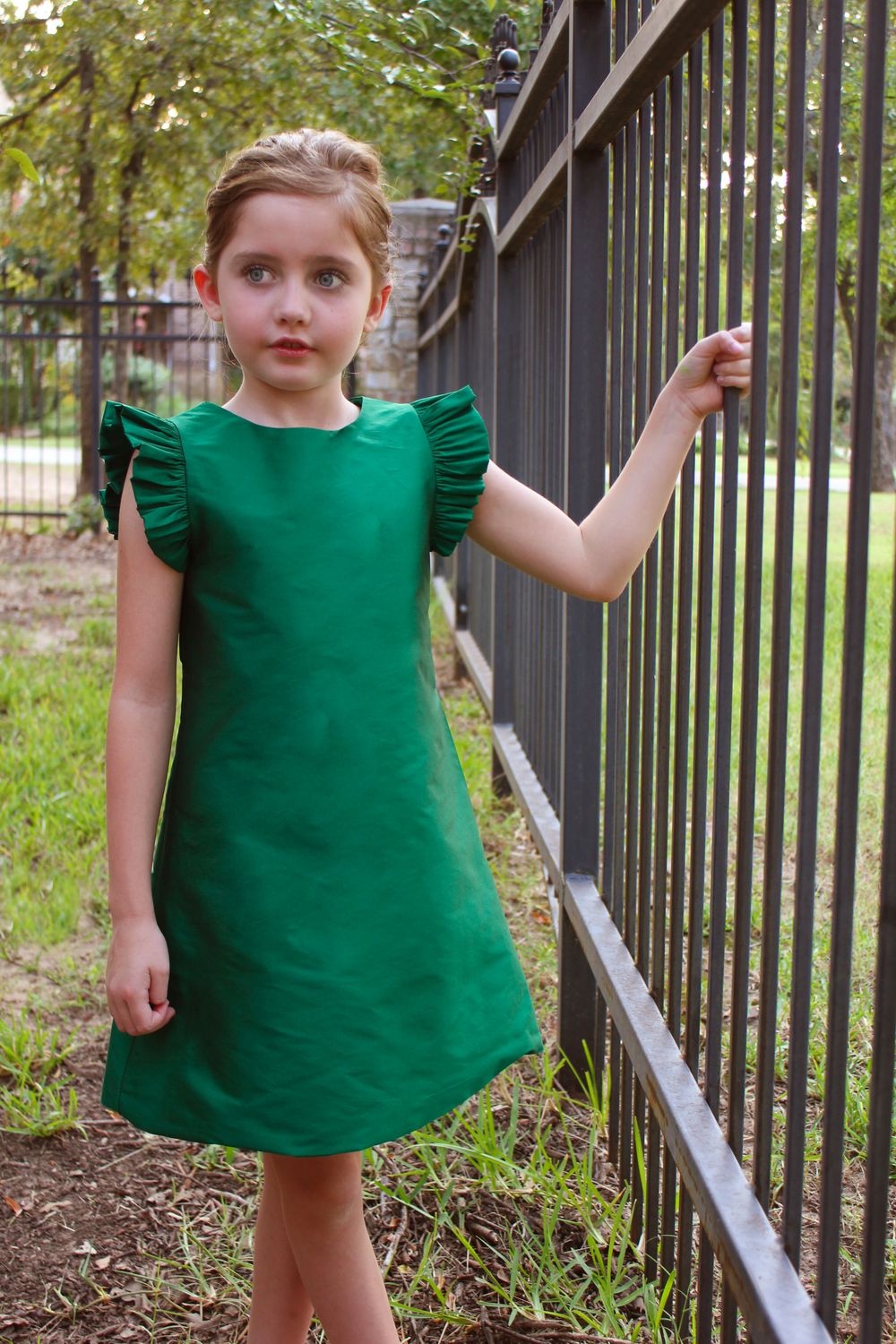 Taffeta Flutter Sleeve Dress - sizes 7, 10, 12, 14