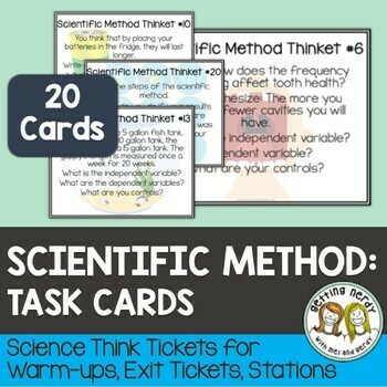 Scientific Method Task Cards - Distance Learning + Digital Lesson