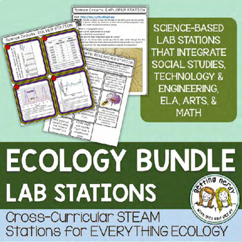 Ecology Bundle - Cross-Curricular STEAM based Science Centers / Lab Stations