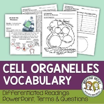 Cell Organelles Vocabulary Lesson - Distance Learning + Digital Lesson