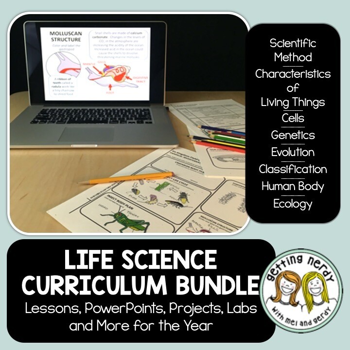 Life Science Biology Curriculum Bundle - Distance Learning + DIGITAL