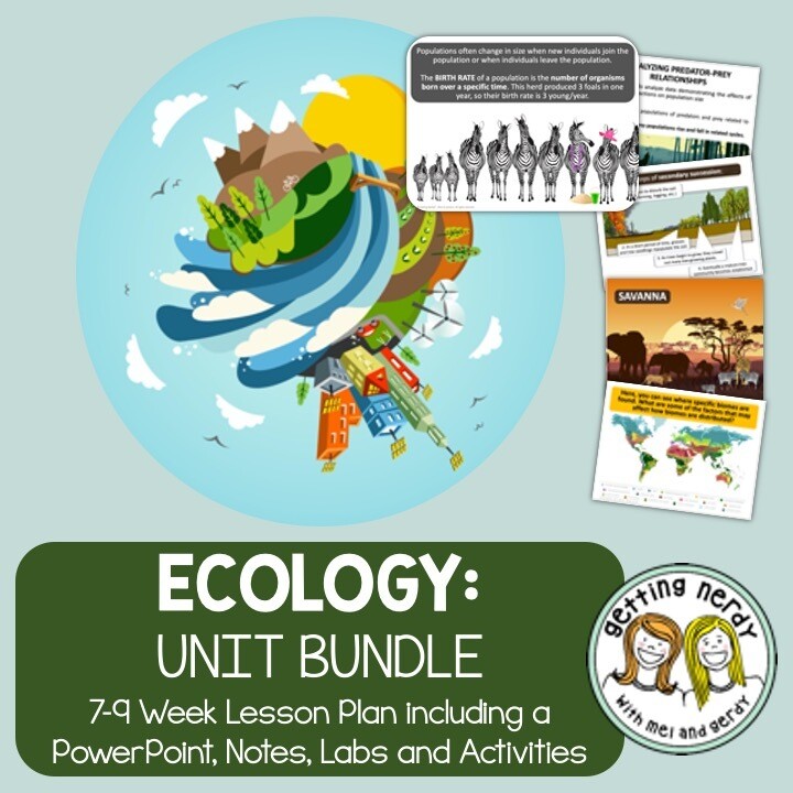 Ecology &amp; Ecosystems - PowerPoint &amp; Handouts Unit Bundle