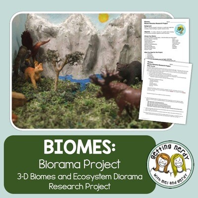 Ecosystem Biome Diorama Project - Distance Learning + Digital Lesson