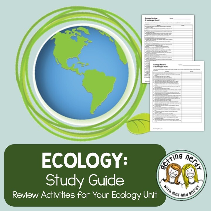 Ecology and Ecosystems Study Guide Test Review