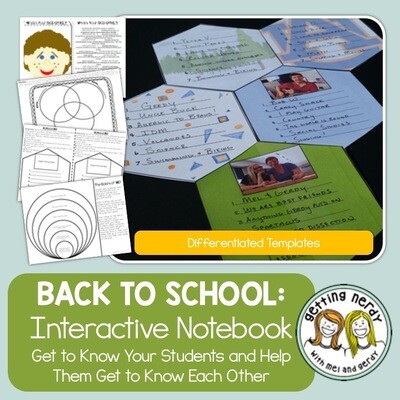 Back to School Interactive Notebook Activity Pack
