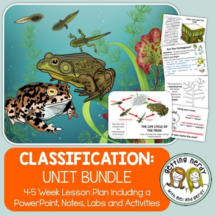 Classification of Living Things and Viruses - PowerPoint and Handouts Unit