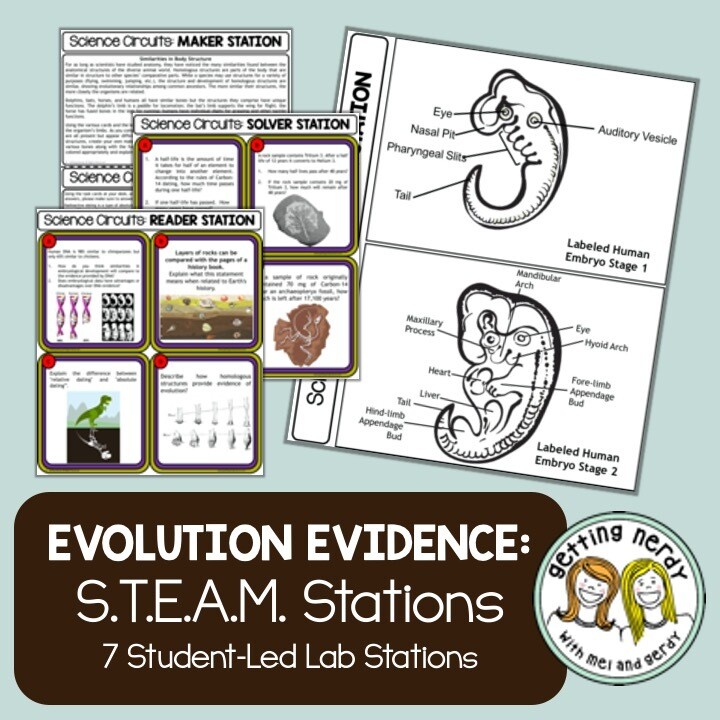 Evidence for Evolution - Science Centers / Lab Stations