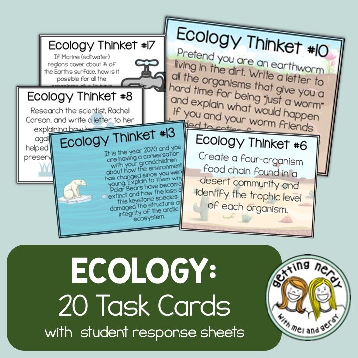 Ecology - Task Cards