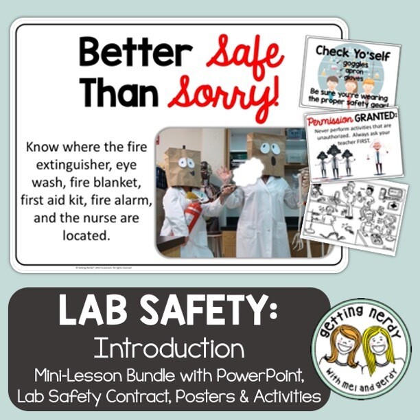 funny science safety posters