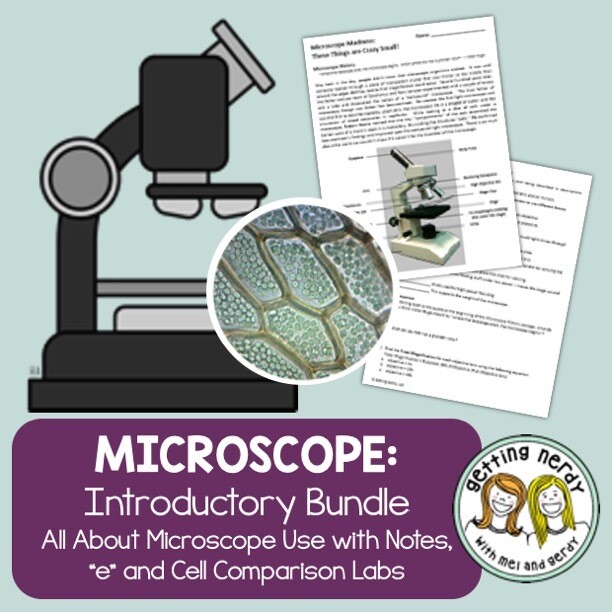 Microscope Introduction - PowerPoint and Handouts - Distance Learning +  Digital Lesson