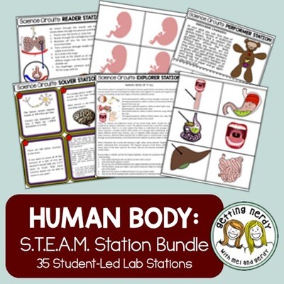 Human Body Systems Bundle - STEAM Science Centers / Lab Stations