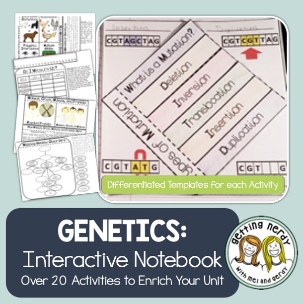 Science Interactive Notebook - Genetics & Heredity