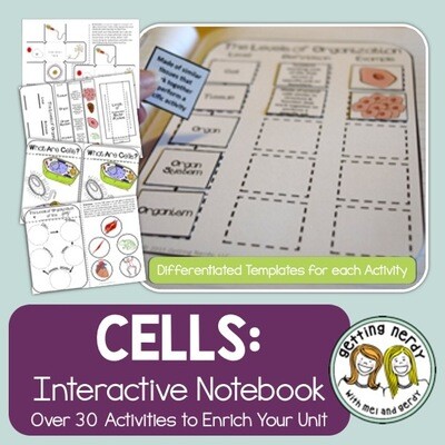 Cells Organelles & Processes - Science Interactive Notebook