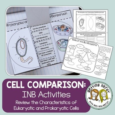 Science Interactive Notebook - Plant Animal and Bacterial Cell Comparison