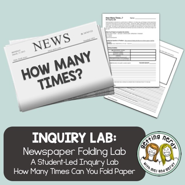 Scientific Method Newspaper Inquiry Lab