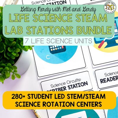 STEM/STEAM Student-led Science Centers & Lab Stations for Life Science & Biology