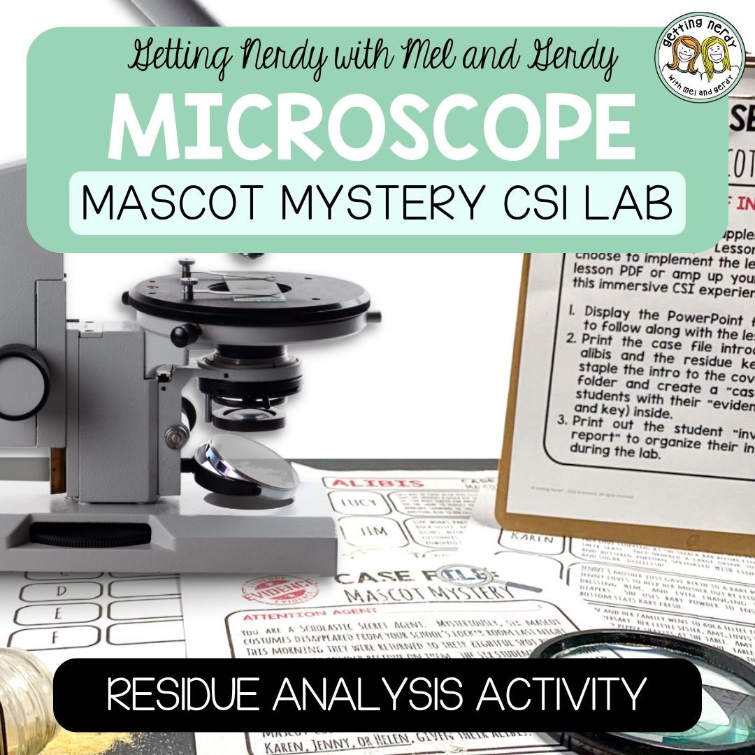 CSI Forensics/Forensic Science Microscope Crime Scene Analysis Lab Activity