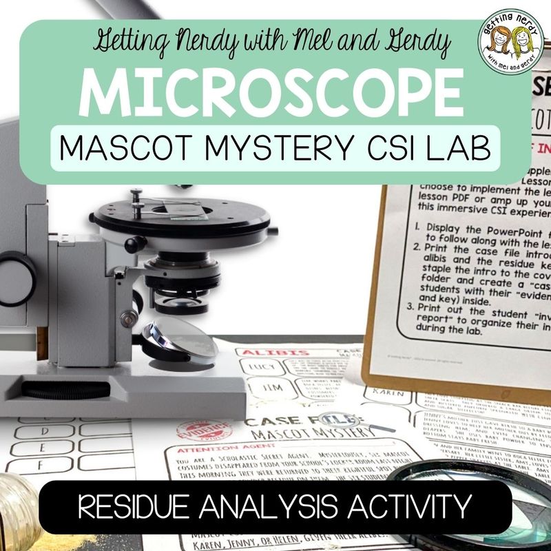 CSI Forensics/Forensic Science Microscope Crime Scene Analysis Lab Activity