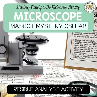 CSI Forensics/Forensic Science Microscope Crime Scene Analysis Lab Activity