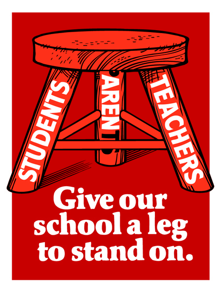Give our school a leg to stand on.
