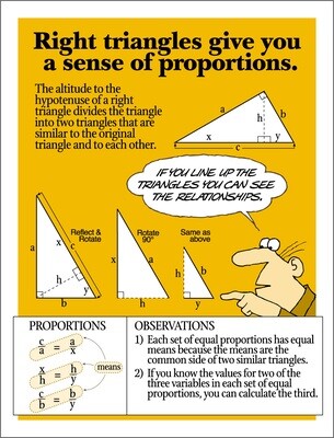 Similar Proportions in Right Triangles