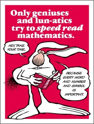 Don't Speed Read Mathematics