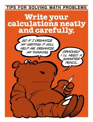 Write Your Calculations Neatly