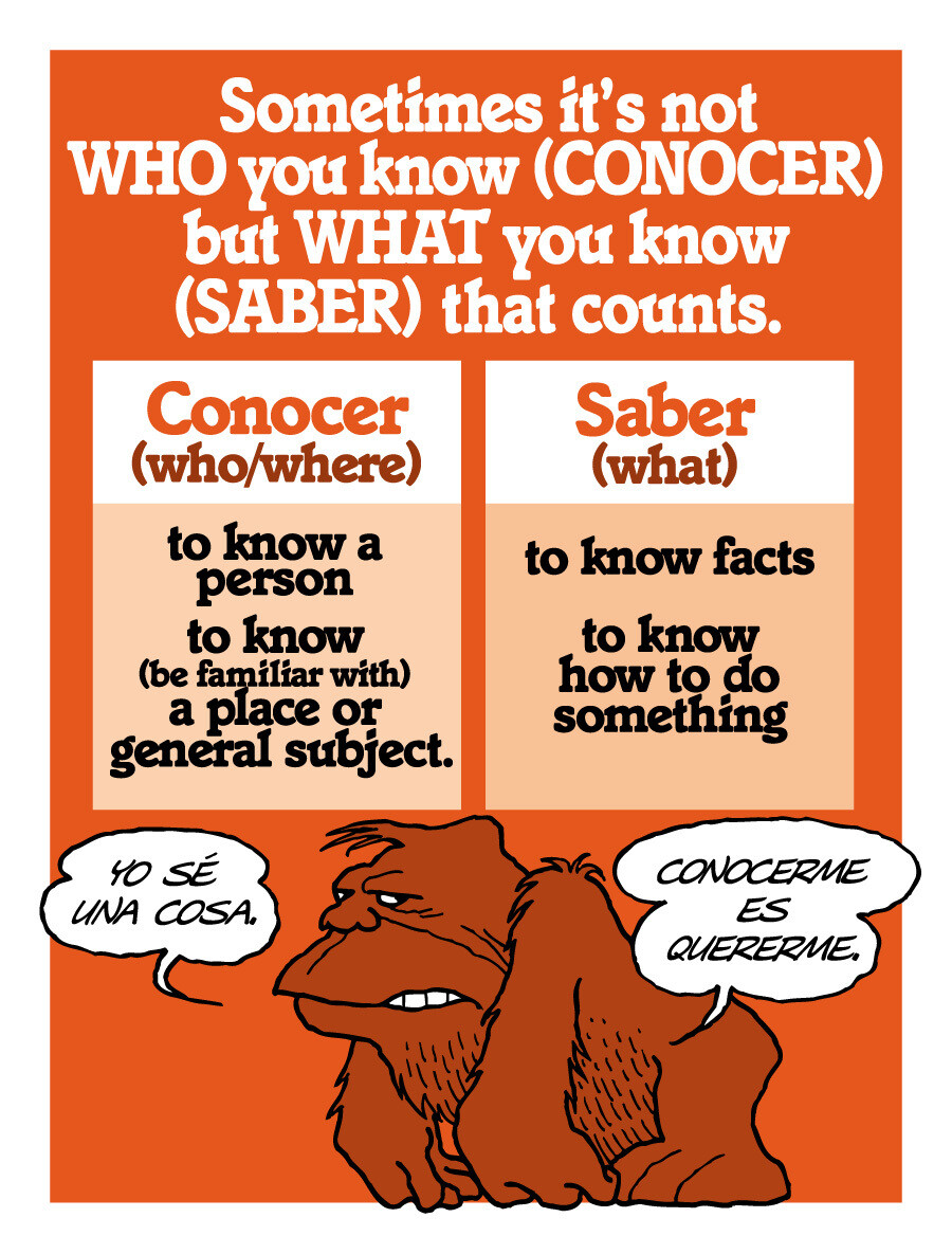 Conocer versus Saber