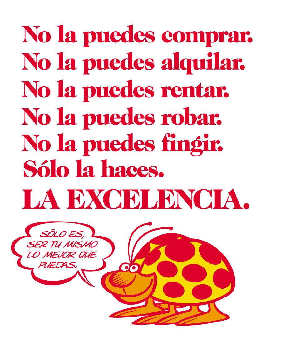 Excellence is being yourself the best you can (Spanish)