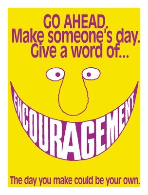 Give a word of encouragement