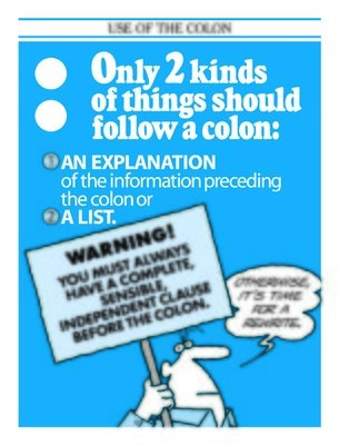 Use of the Colon