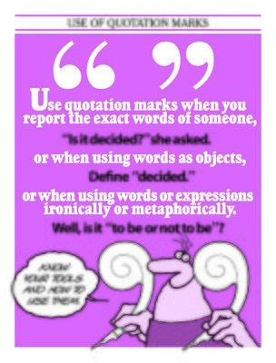 Use of Quotation Marks