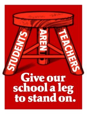 Give our school a leg to stand on.