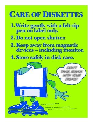 Proper Care of Diskettes