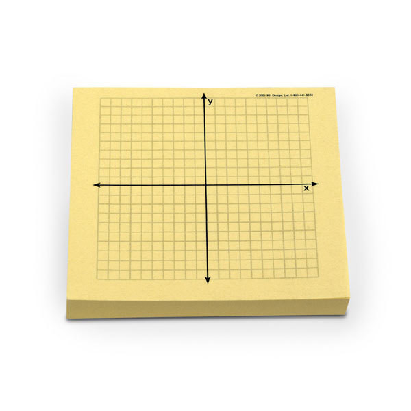 Graph-its! coordinate plane pads - pack of four 100-sheet pads